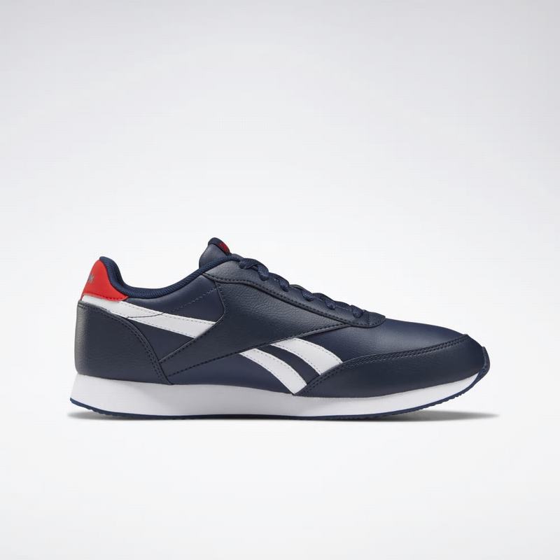 Tenisi Reebok Royal Classic Leather Joggers Barbati Bleumarin/Albi/Rosii Romania XO9106JU